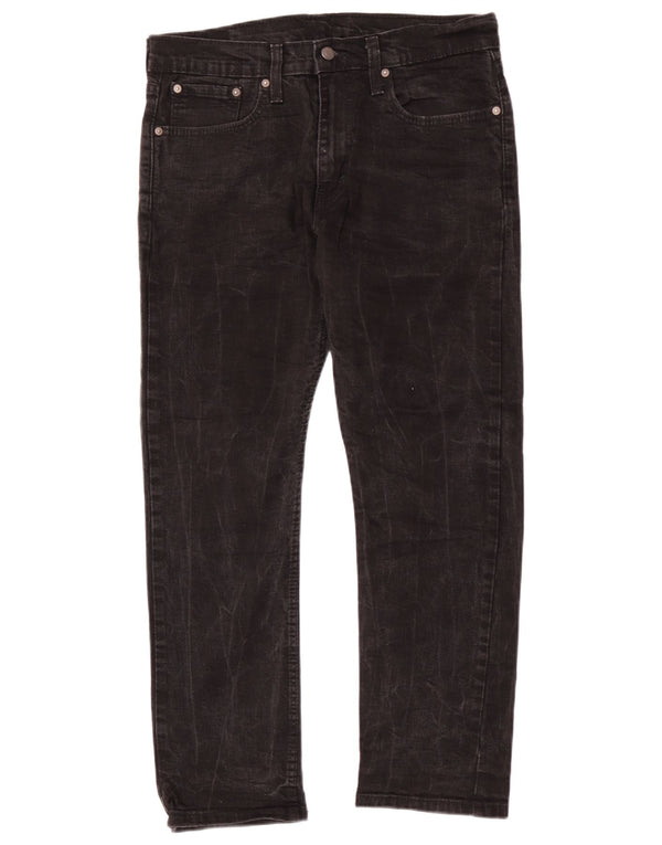 Levi's Masculino 502 Tapered Jeans W32 L27 Algodão Preto