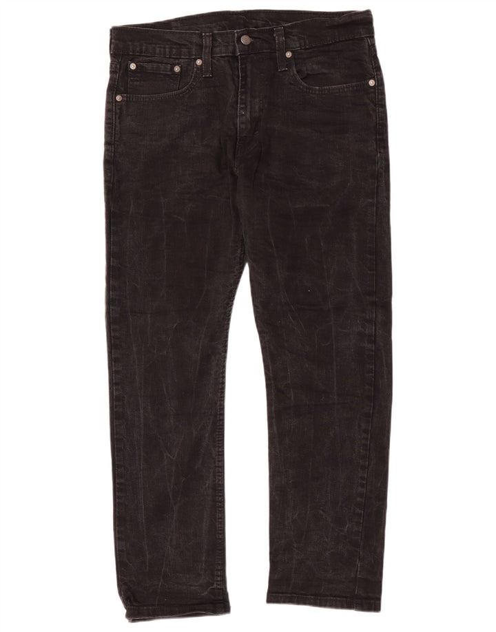 Levi's Masculino 502 Tapered Jeans W32 L27 Algodão Preto