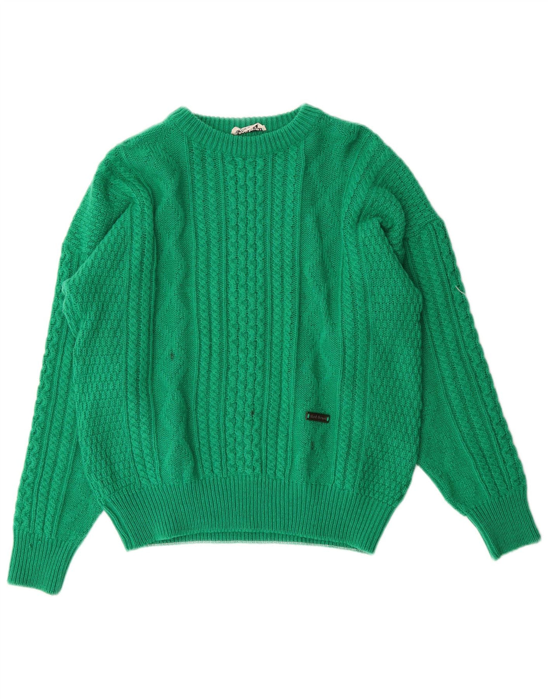 Suéter feminino VINTAGE com gola canoa IT 48 XL verde