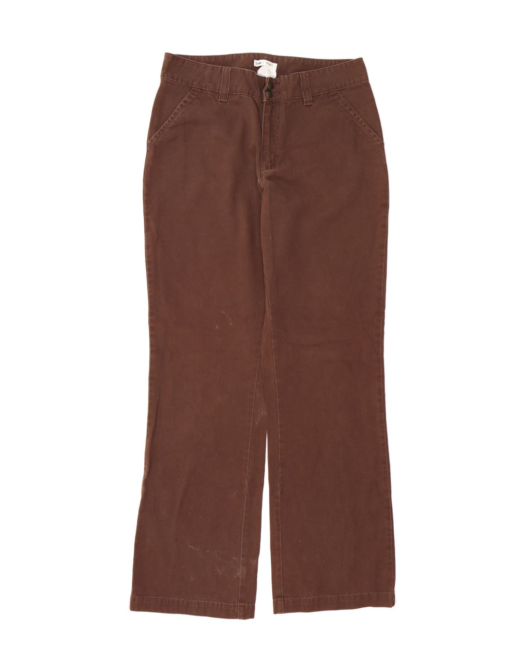 LEE Womens Straight Chino Trousers US 8 Medium W30 L31 Brown Cotton Vintage Lee and Second-Hand Lee from Messina Hembry 