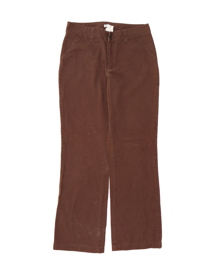 LEE Womens Straight Chino Trousers US 8 Medium W30 L31 Brown Cotton Vintage Lee and Second-Hand Lee from Messina Hembry 