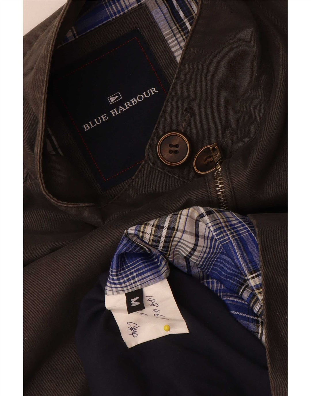 Jaqueta bomber masculina Marks & Spencer Blue Harbor Reino Unido 38 cinza médio