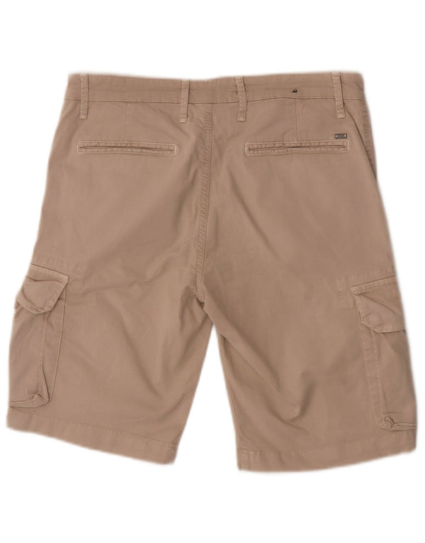 Liu Jo Mens Cargo Shorts IT 46 Pequeno W30 Algodão Bege