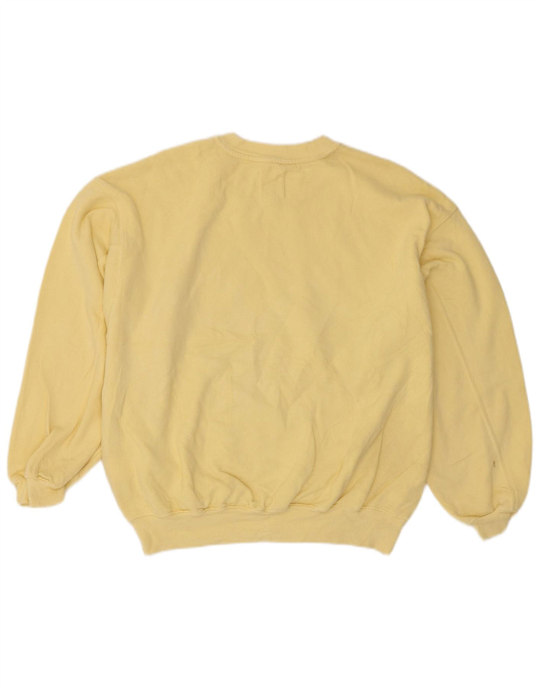 Billabong feminino gráfico oversized moletom jumper Reino Unido 14 médio amarelo