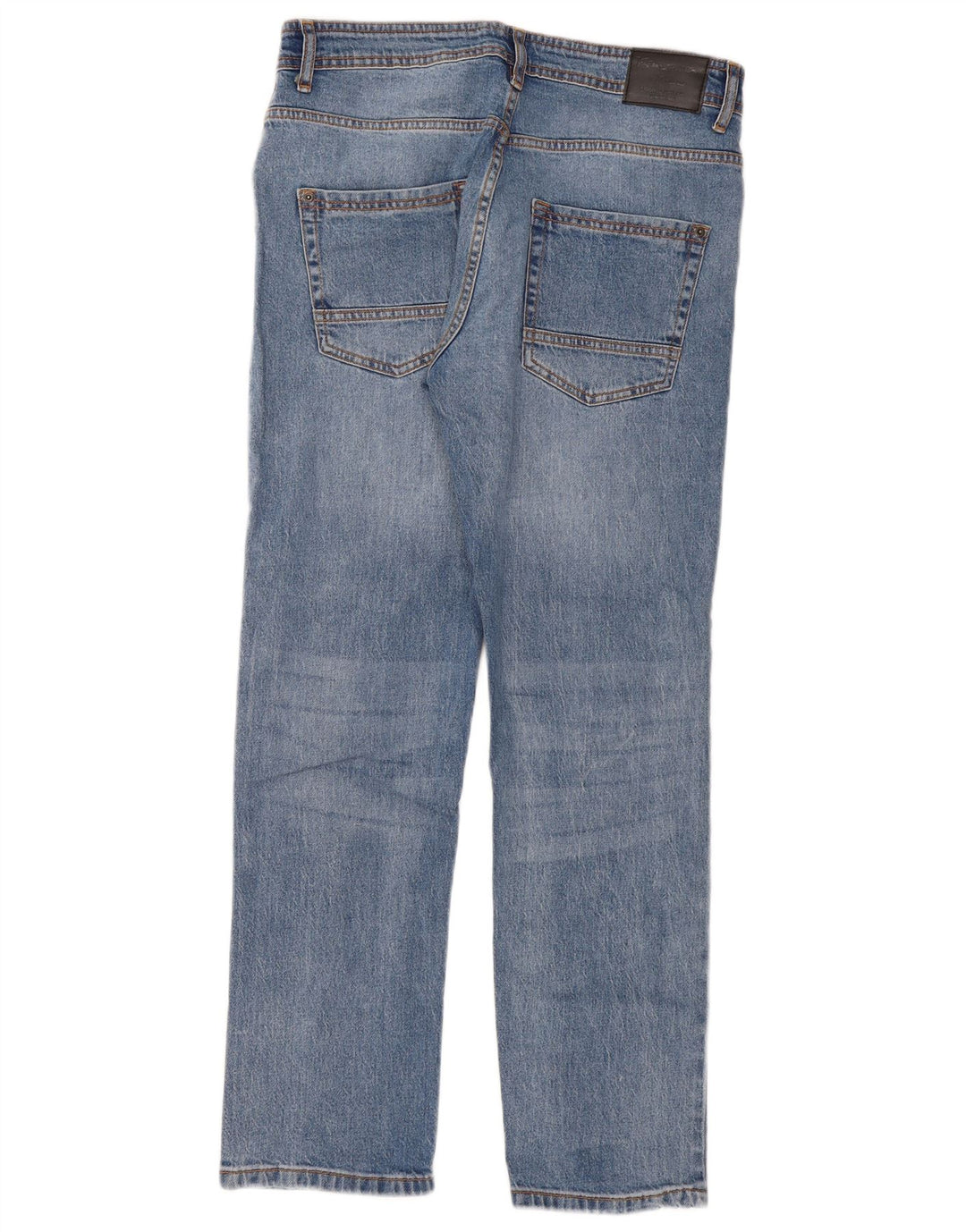 Kangaroo Poo Mens Slim Jeans W34 L30 Azul Algodão