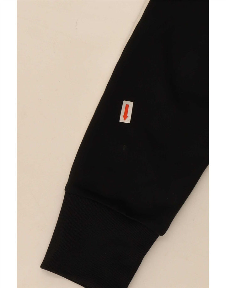 Adidas Womens Graphic Tracksuit Top Jacket UK 10 Pequeno Poliéster Preto