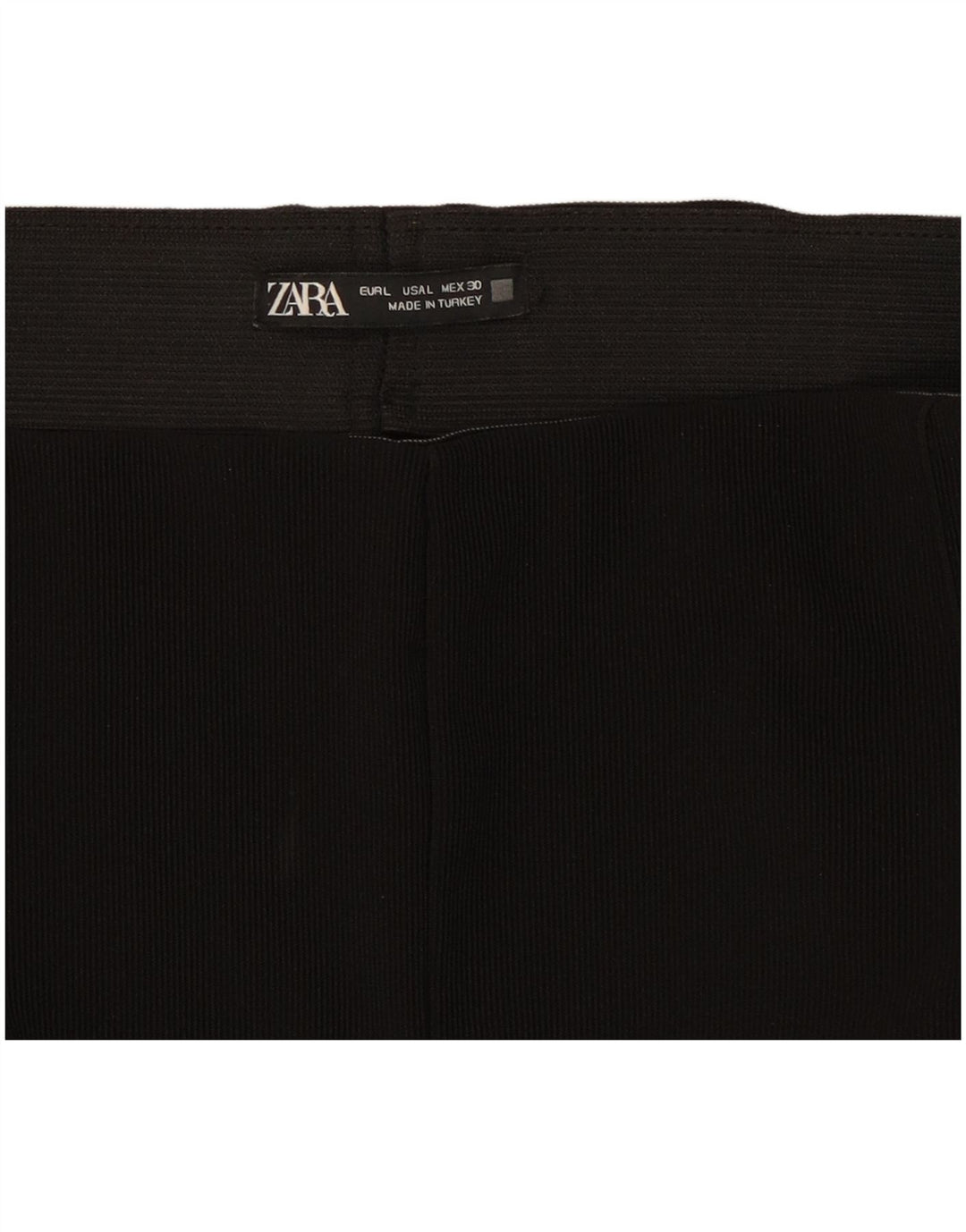 Zara Womens Stirrup Leggings UK 14 Grande Preto