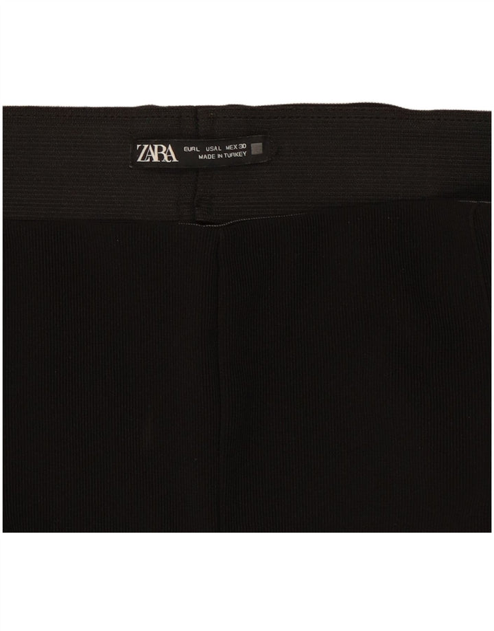 Zara Womens Stirrup Leggings UK 14 Grande Preto