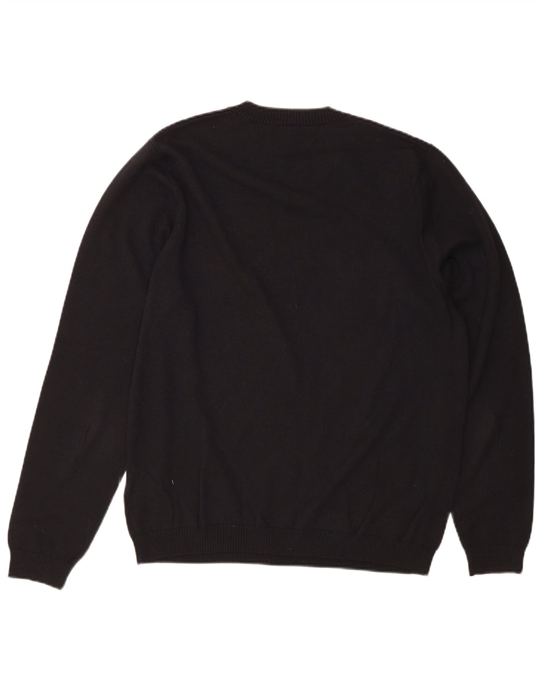ADIDAS Mens Suéter Jumper com Gola V Preto Médio