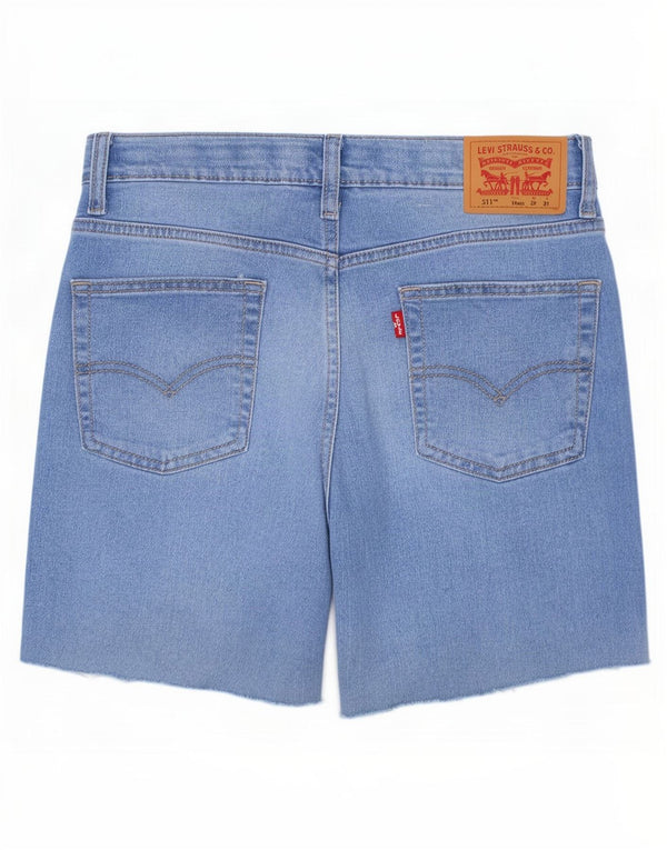 Shorts jeans Levi's Boys 511 Slim Fit 15-16 anos W29 azul algodão