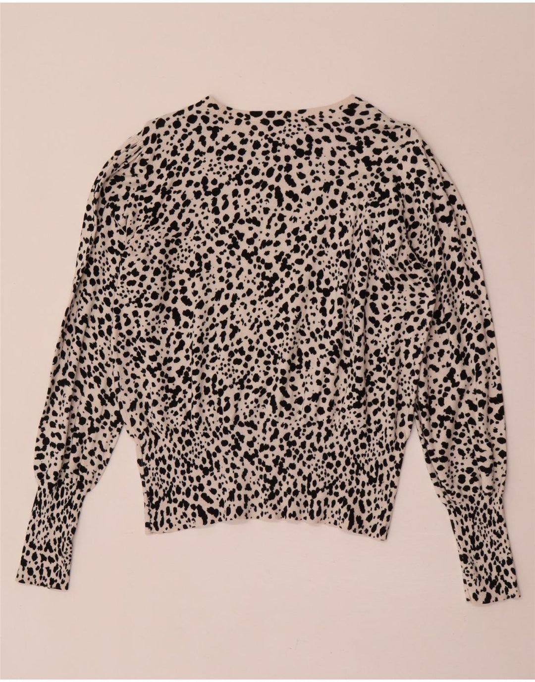 Suéter feminino Marks & Spencer com gola canoa Reino Unido 14 médio bege