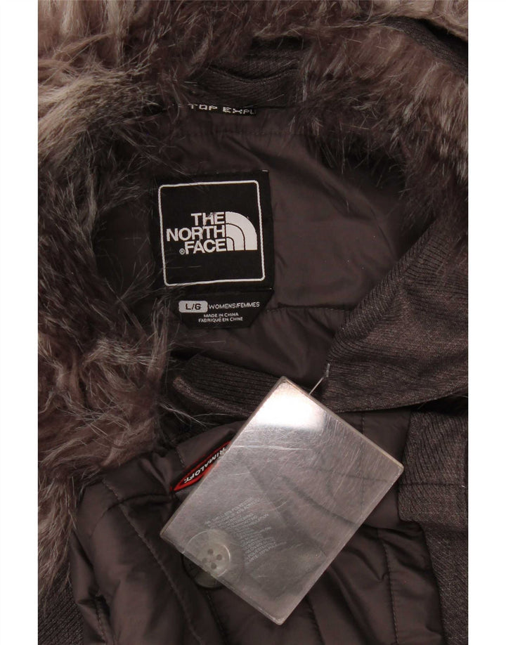 Jaqueta Parka Feminina The North Face UK 16 Grande Poliéster Cinza