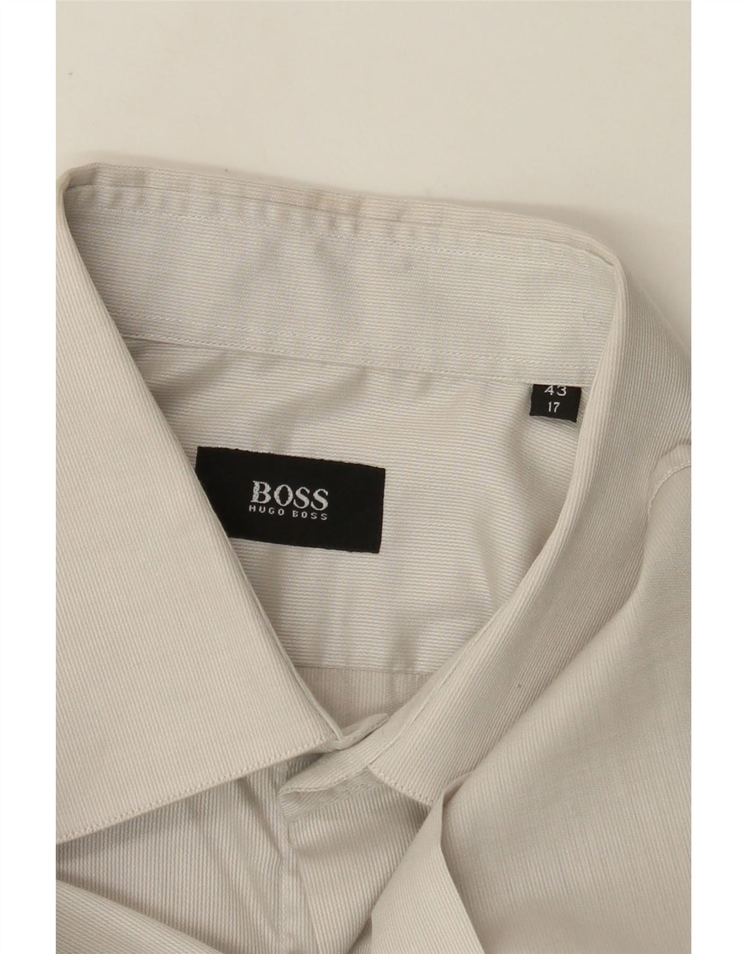 Camisa masculina HUGO BOSS tamanho 43 17 XL risca de giz branco