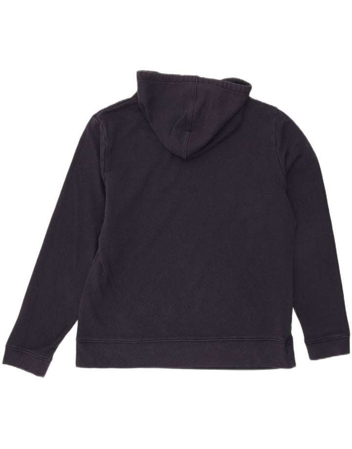 CHAMPION Mens Graphic Hoodie Jumper Large Navy Blue Cotton Vintage Champion and Second-Hand Champion from Messina Hembry 