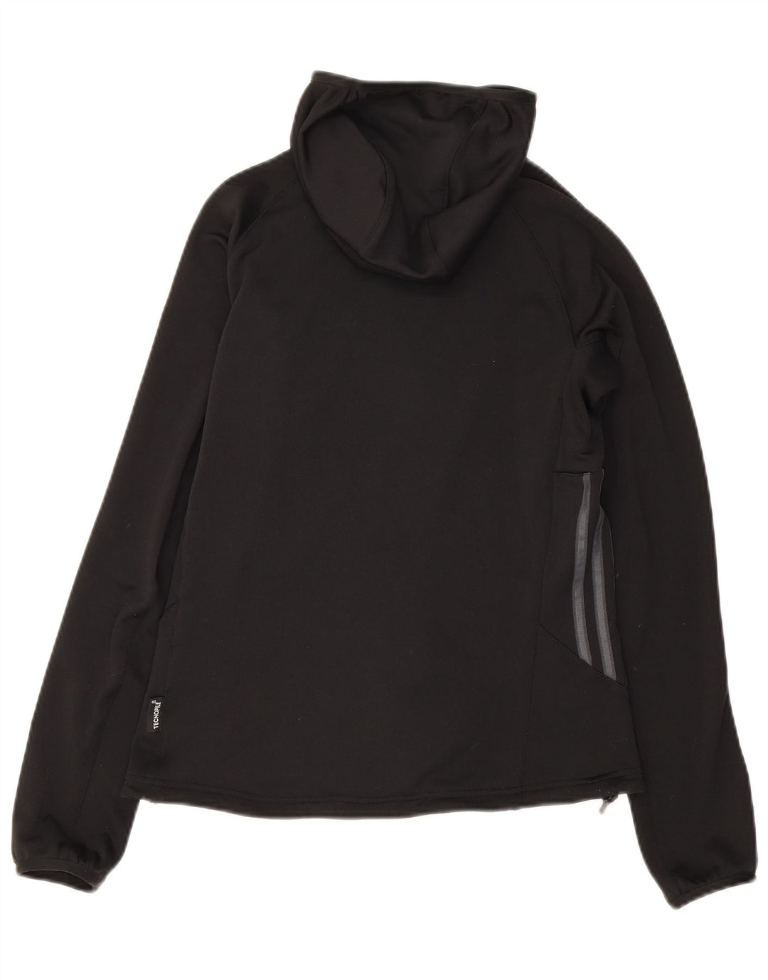 Suéter adidas feminino com capuz e zíper Reino Unido 10 pequeno poliéster preto