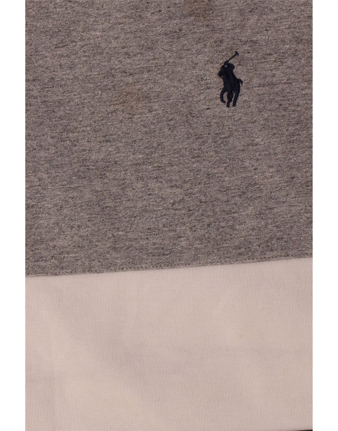 Polo Ralph Lauren moletom masculino jumper grande cinza colorblock poliéster