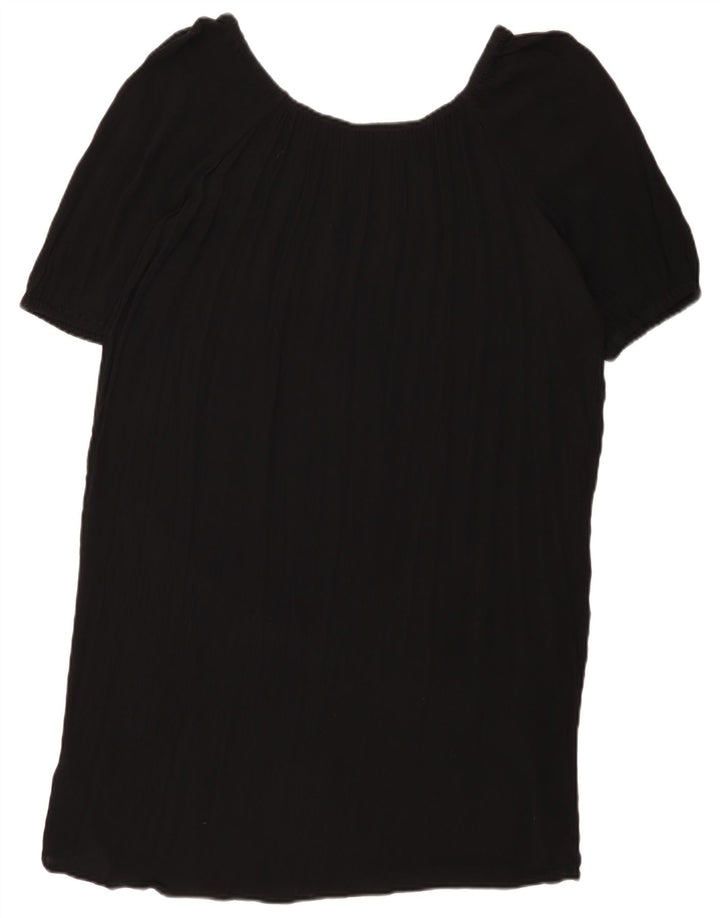 Vestido feminino Marks & Spencer UK 14 grande viscose preta