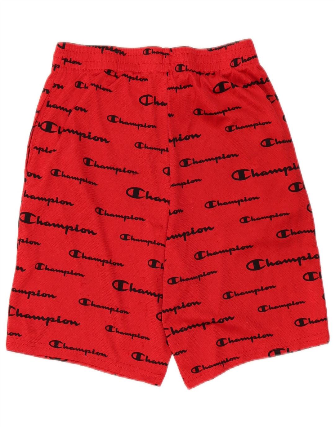 Shorts esportivos gráficos Champion Boys 15-16 anos poliéster vermelho