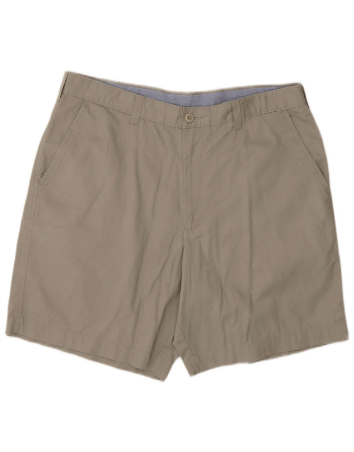 Shorts masculino Marks & Spencer Blue Harbor Chino W36 grande algodão cinza