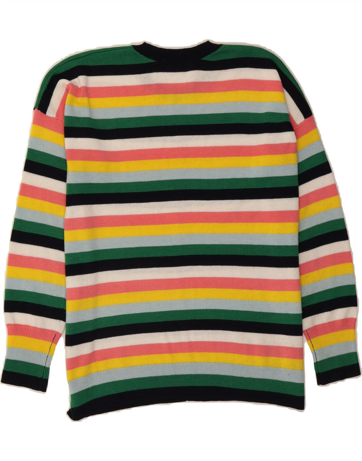 WAREHOUSE Womens Crew Neck Jumper Sweater UK 10 Small Multicoloured Vintage Warehouse and Second-Hand Warehouse from Messina Hembry 
