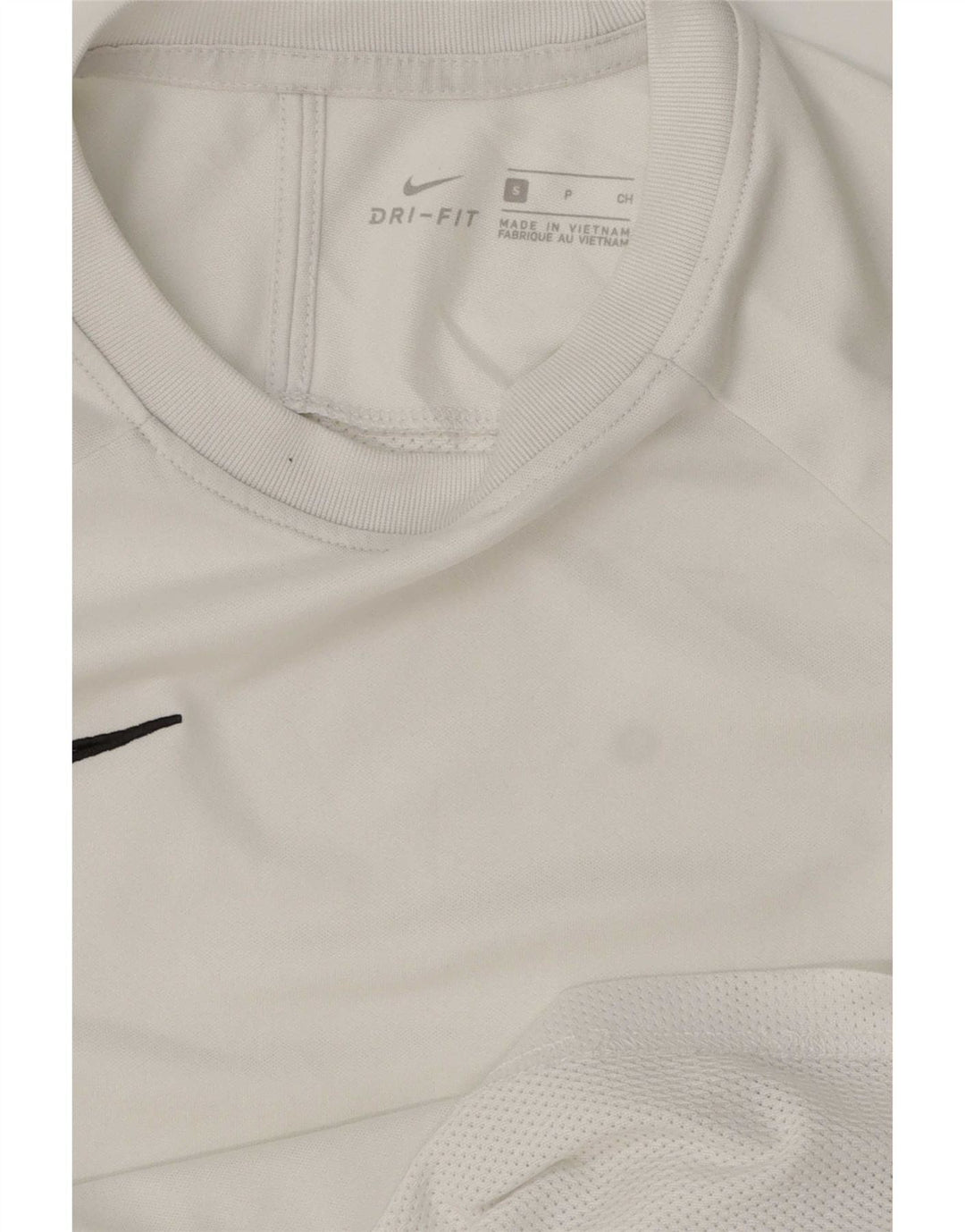 Camiseta masculina Nike Dri Fit Top pequeno bloco colorido branco
