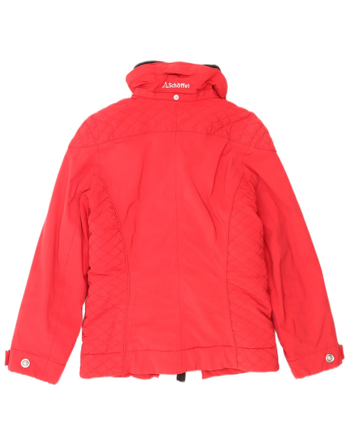 Jaqueta de esqui feminina Schoffel UK 10 pequena poliamida colorblock vermelha