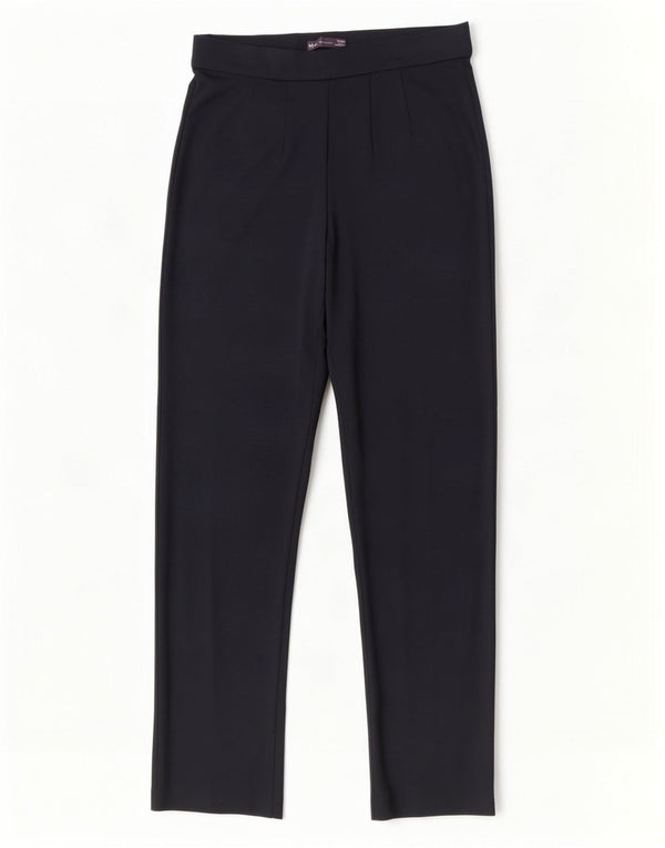 Calça casual feminina Marks & Spencer Reino Unido 12 médio W30 L30 azul marinho