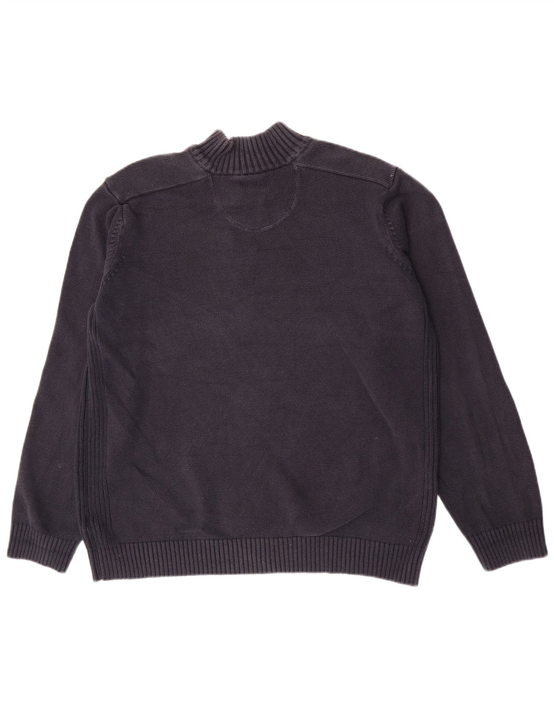 Suéter masculino Marks & Spencer Blue Harbor com botão e gola XL algodão marinho