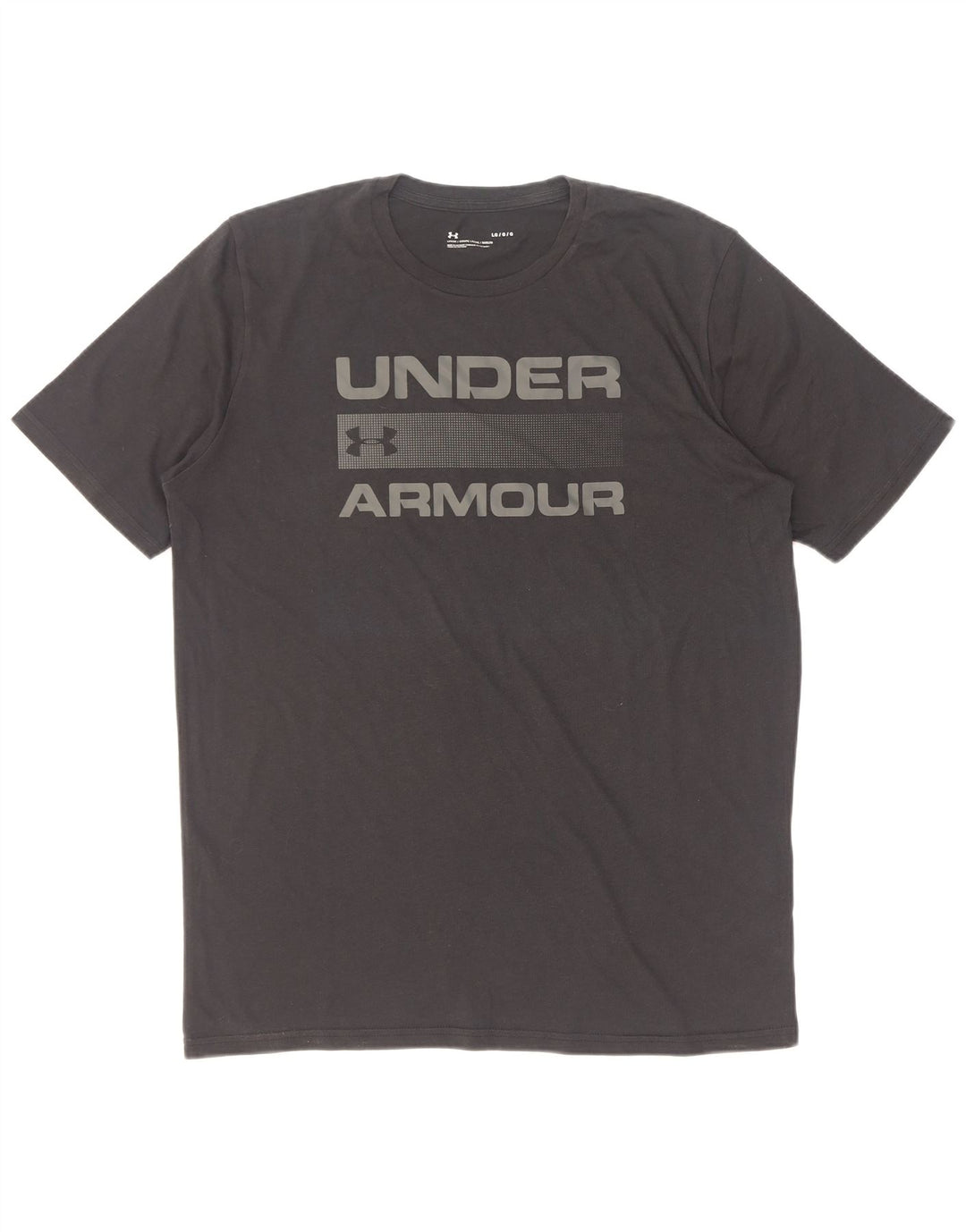 Camiseta gráfica masculina Under Armour grande algodão preto