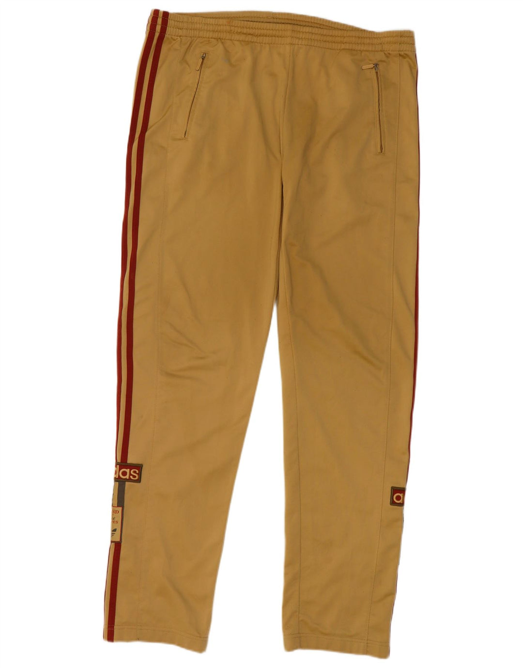 Calça Adidas Masculina Graphic Treino Médio Cáqui Poliéster