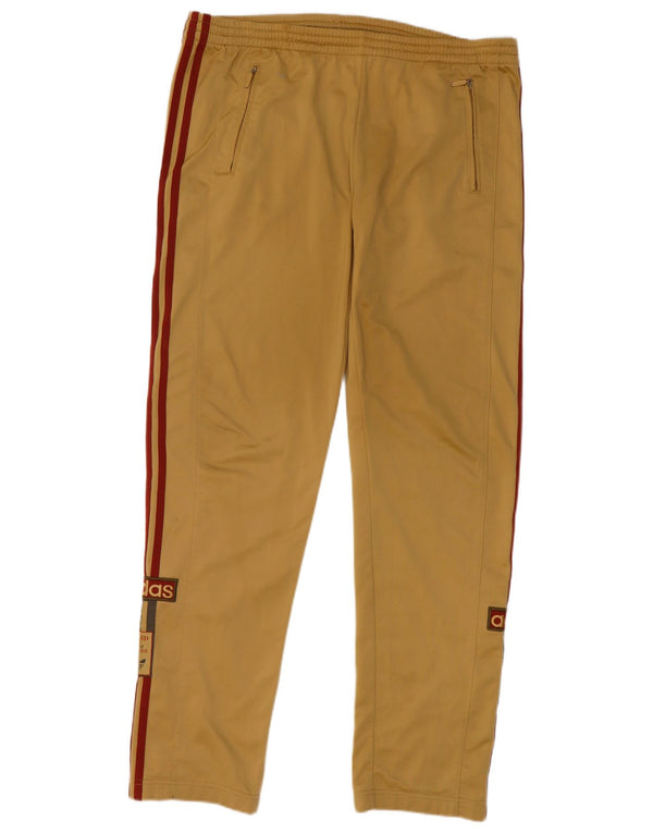 Calça Adidas Masculina Graphic Treino Médio Cáqui Poliéster