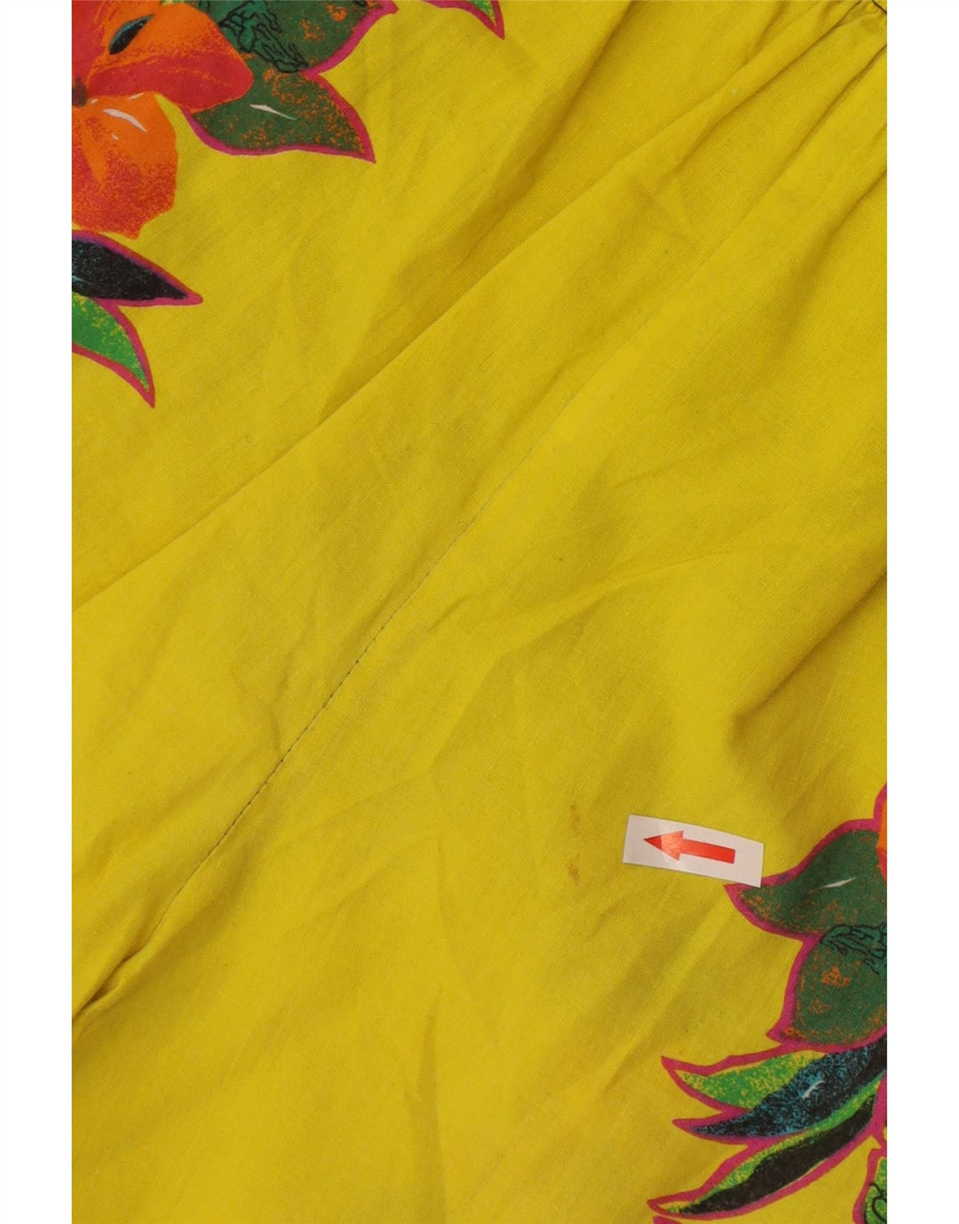 Shorts de natação gráficos masculinos vintage grande poliéster floral amarelo