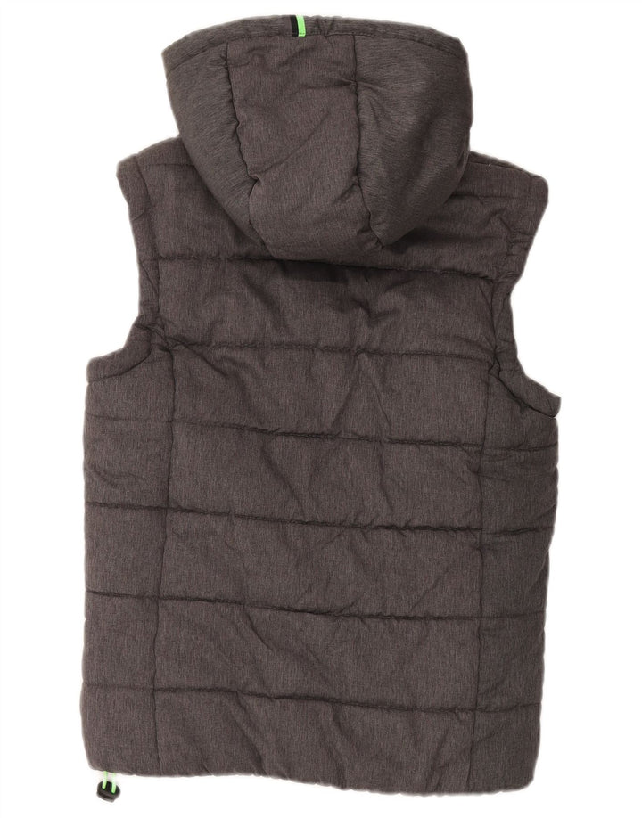 Colete acolchoado masculino Superdry UK 38 poliéster cinza médio