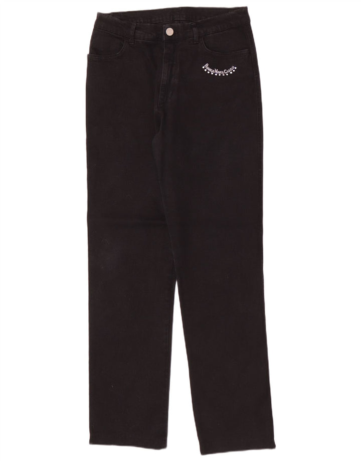 Bianca Maria Caselli Calça jeans reta feminina W28 L31 preta