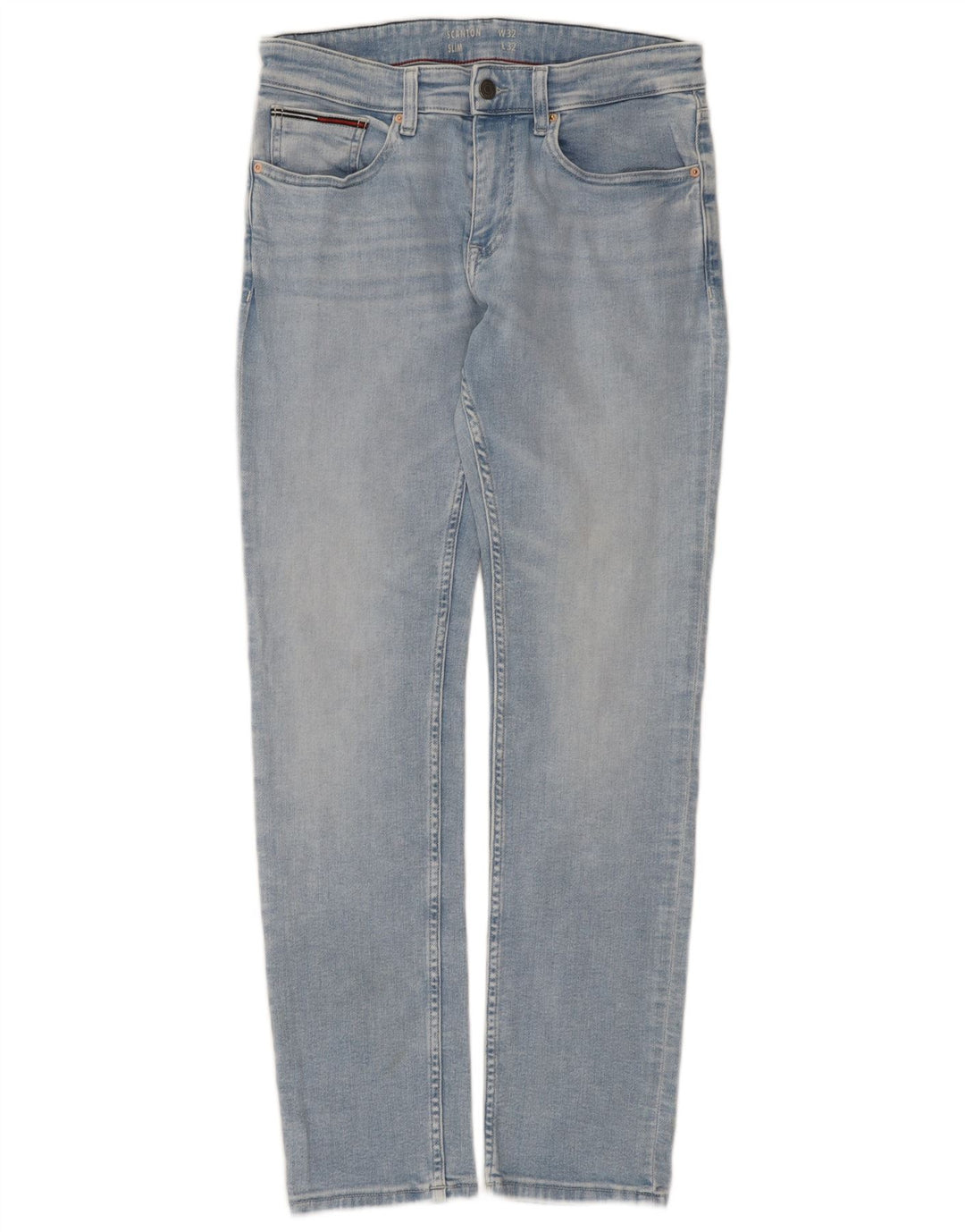 Tommy Hilfiger Masculino Slim Jeans W32 L32 Azul