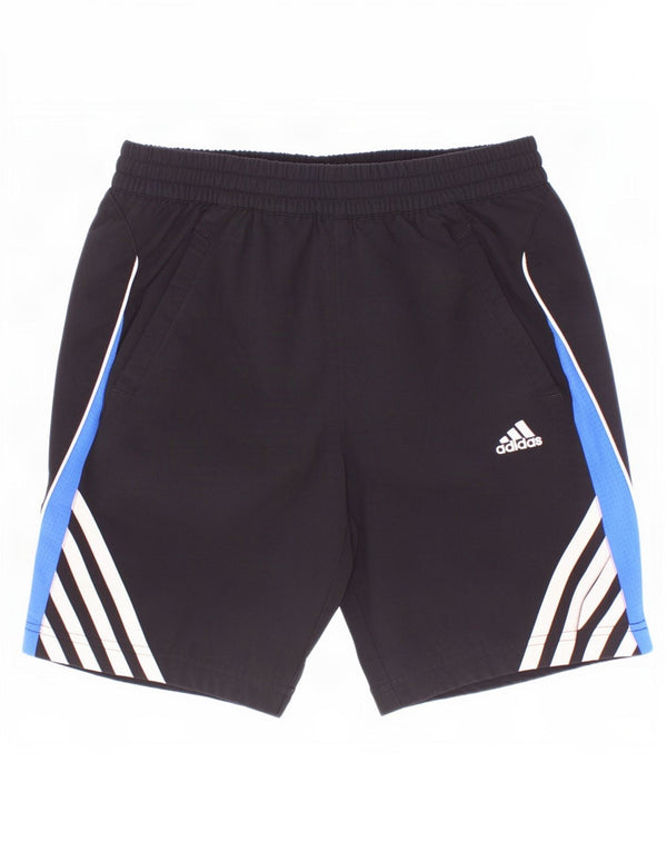 Adidas Boys Sport Shorts 9-10 Years Black Colourblock Polyester