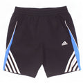 Shorts esportivos masculinos Adidas 9-10 anos preto colorblock poliéster