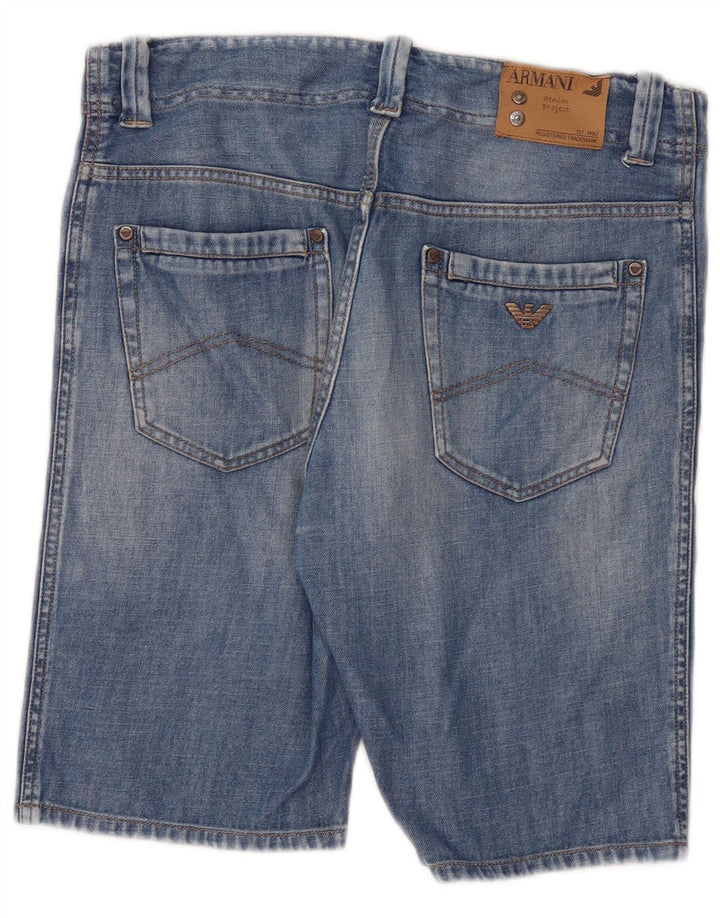 Shorts jeans Armani Junior para meninos 14-15 anos W32 algodão azul
