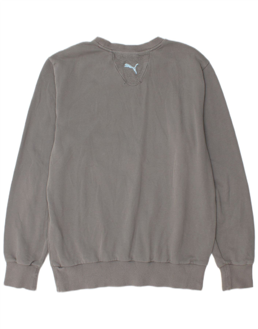 PUMA Mens Graphic Moletom Jumper Médio Cinza