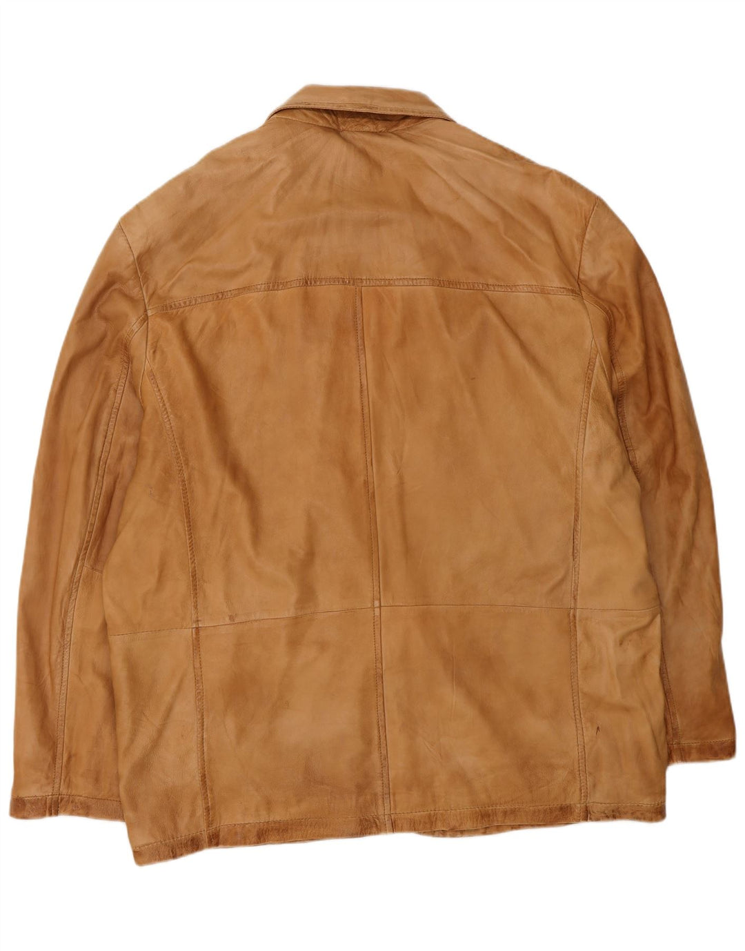 Jaqueta de couro masculina A.W.DUNMORE IT 58 4XL couro marrom