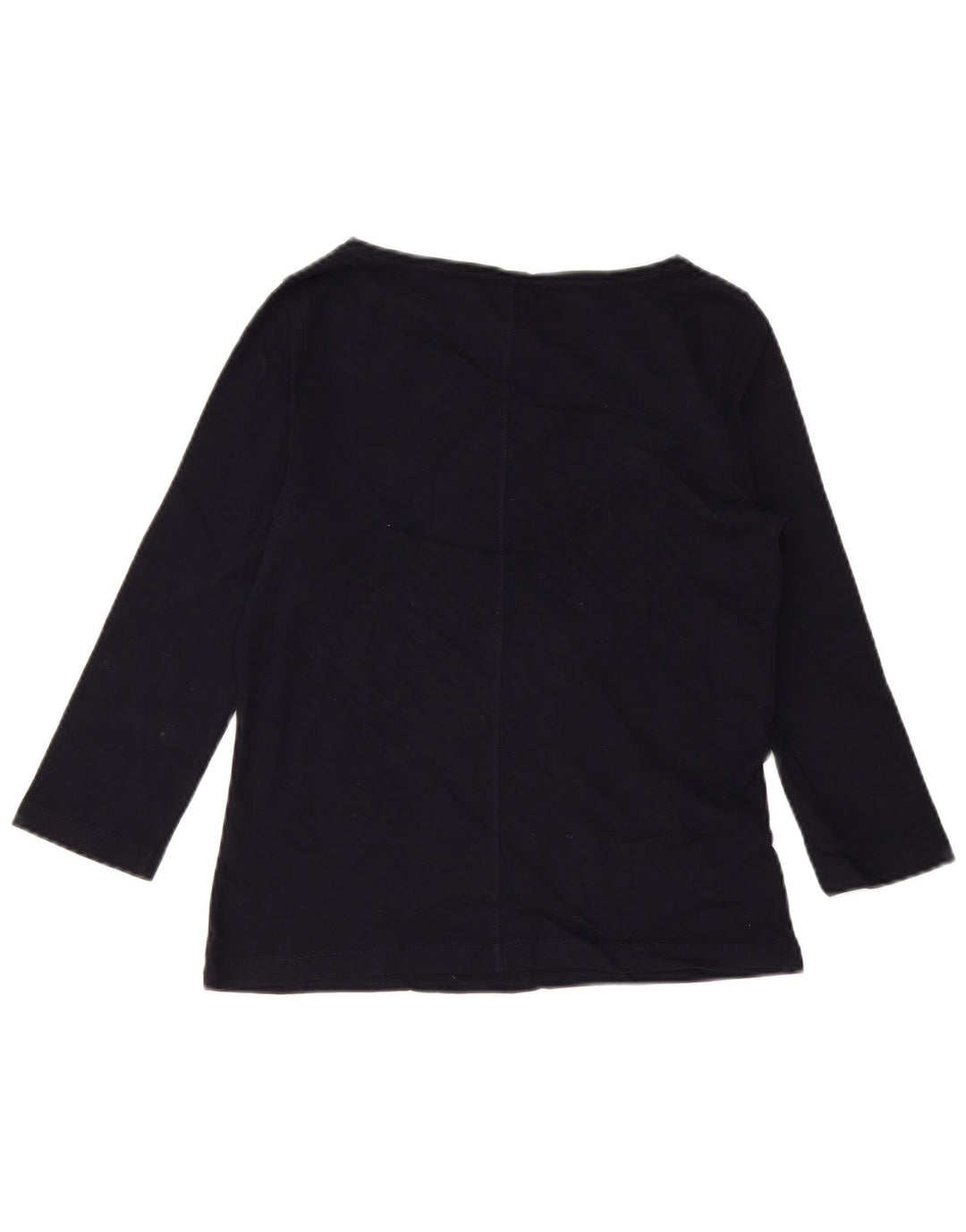 Tommy Hilfiger Top feminino manga 3/4 Reino Unido 10 pequeno azul marinho