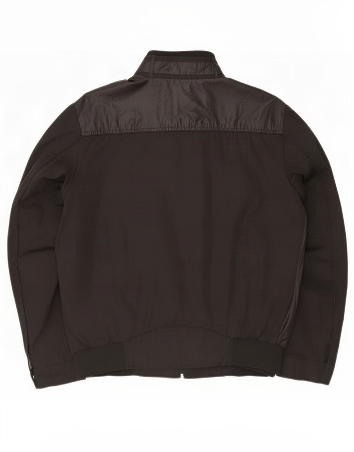 Jaqueta bomber masculina Trussardi Jeans IT 54 2XL poliéster preto