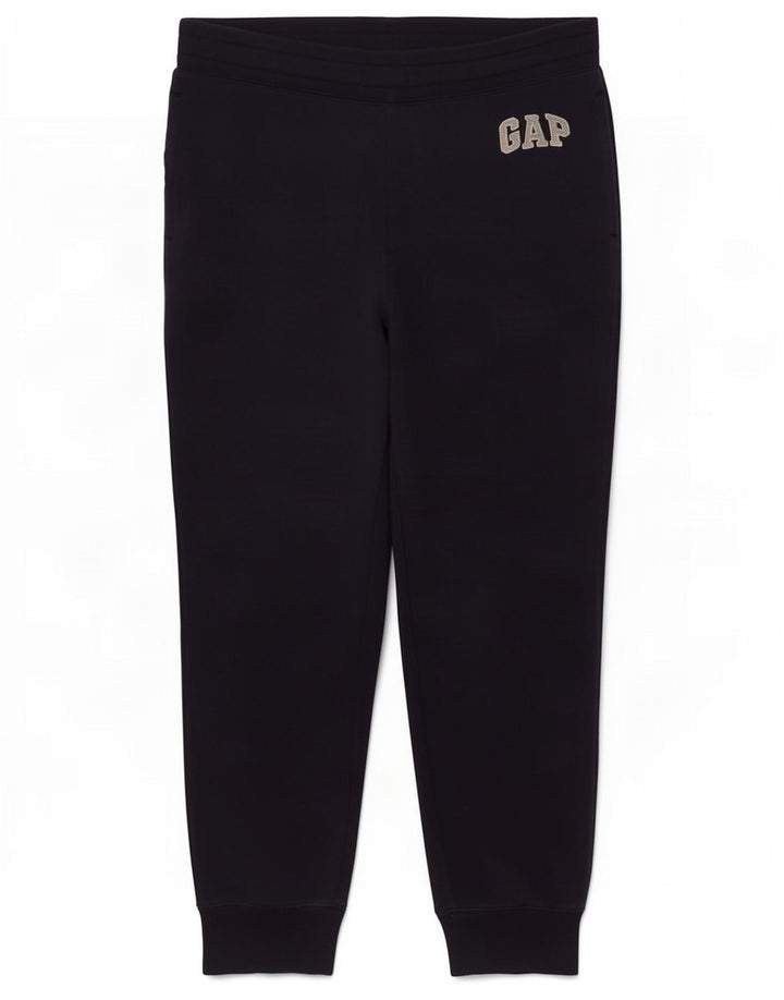 Calça esportiva masculina Gap com estampa gráfica, joggers médios de algodão azul marinho
