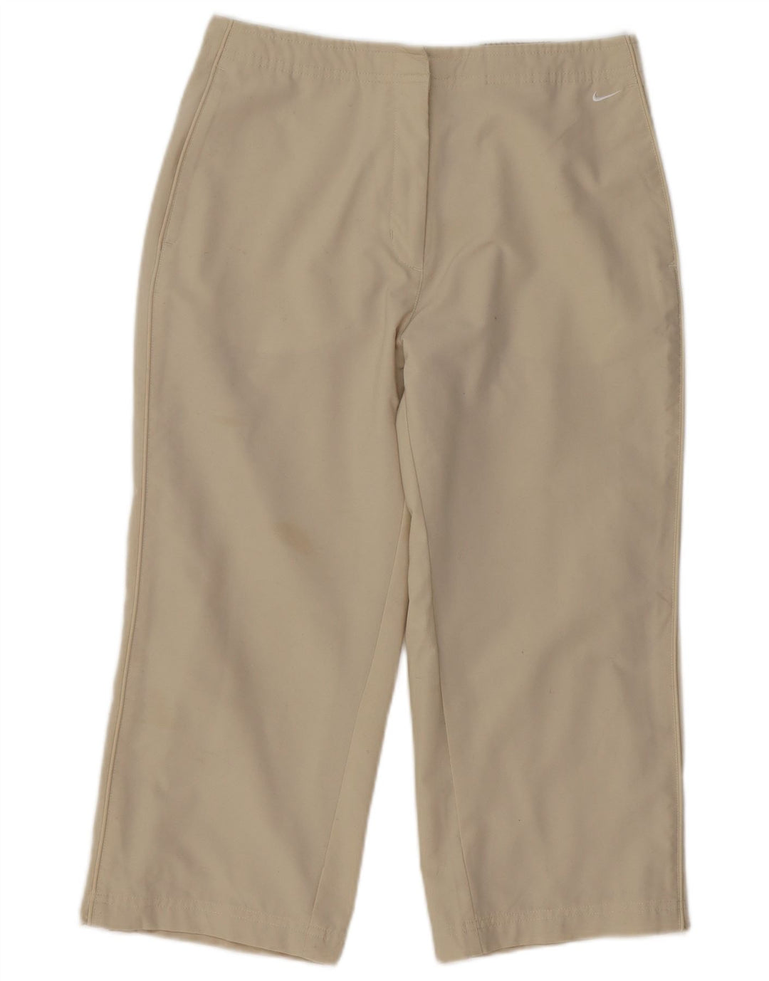 Calça capri feminina NIKE reta média W30 L21 bege