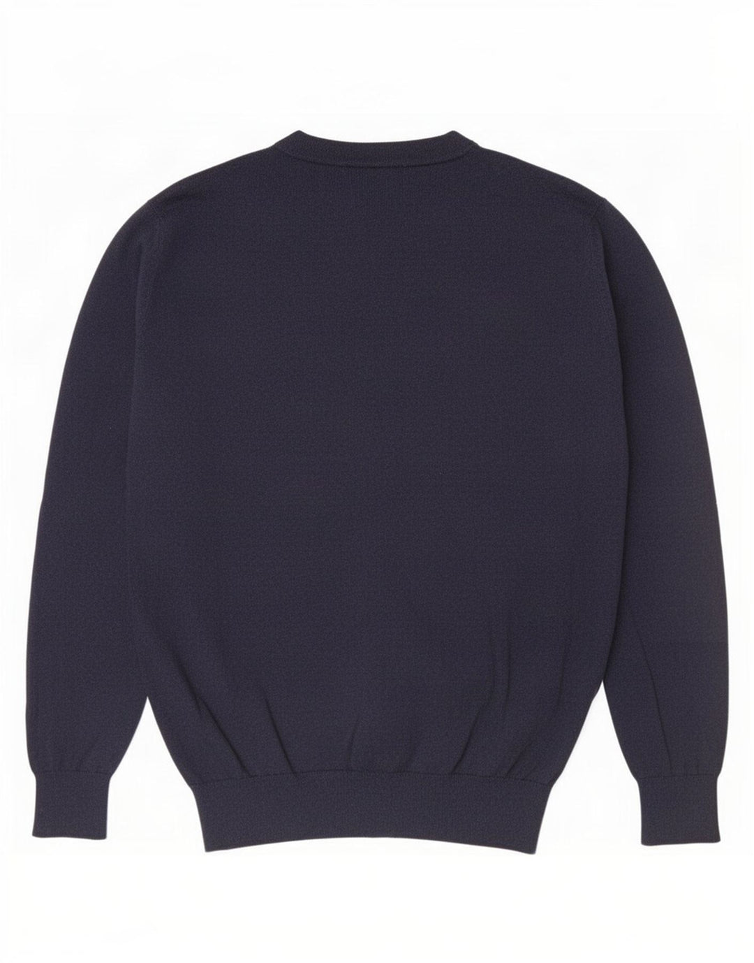 Suéter masculino Massimo Dutti com decote em V médio azul marinho