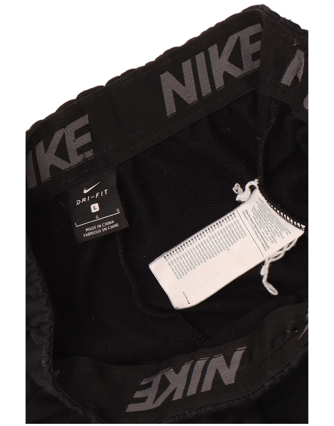 Nike Mens Dri Fit Calças de treino Joggers Grande Poliéster Preto