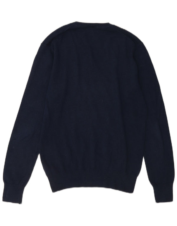 Suéter masculino Gap com decote em V XS azul marinho algodão