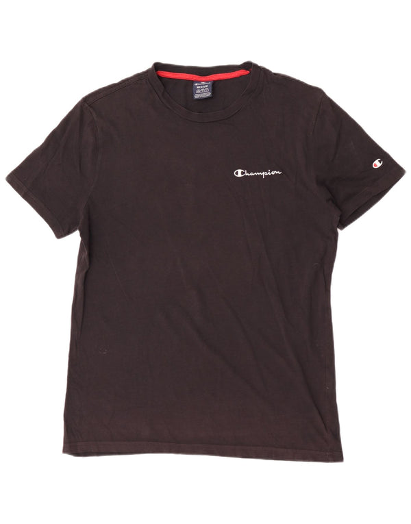 Camiseta masculina gráfica Champion Top médio preto