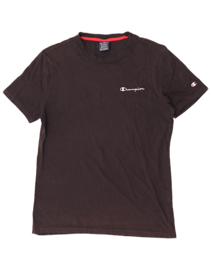 Camiseta masculina gráfica Champion Top médio preto