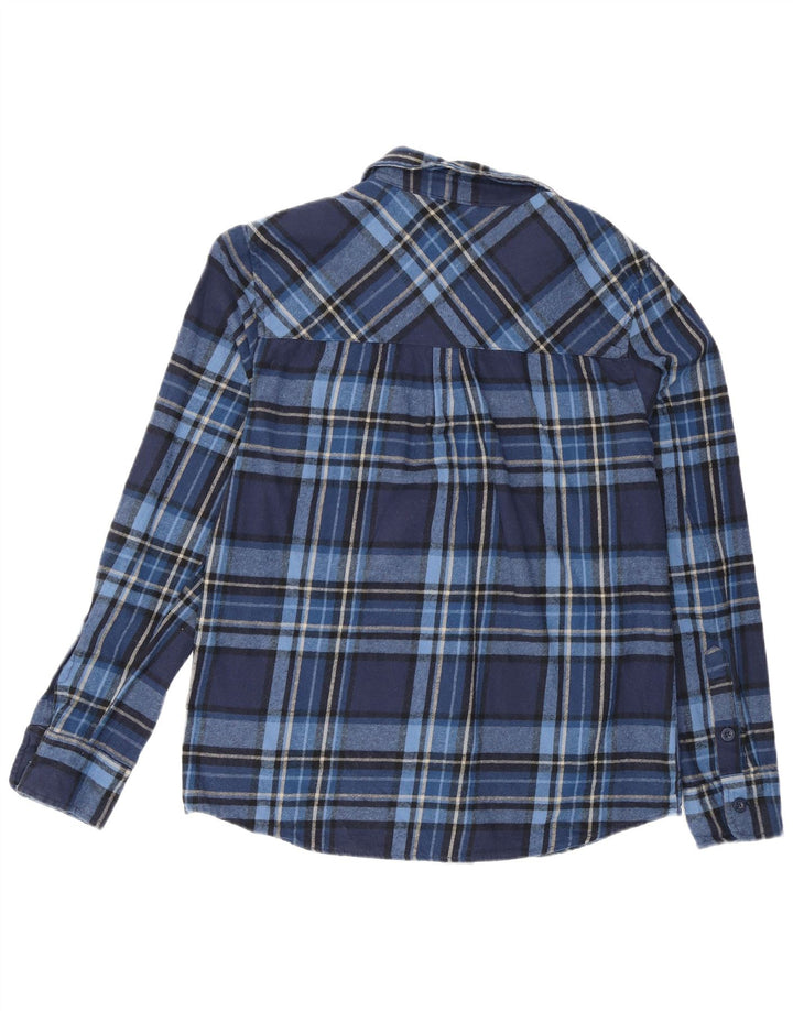 Camisa masculina de flanela Mountain Warehouse xadrez azul marinho médio